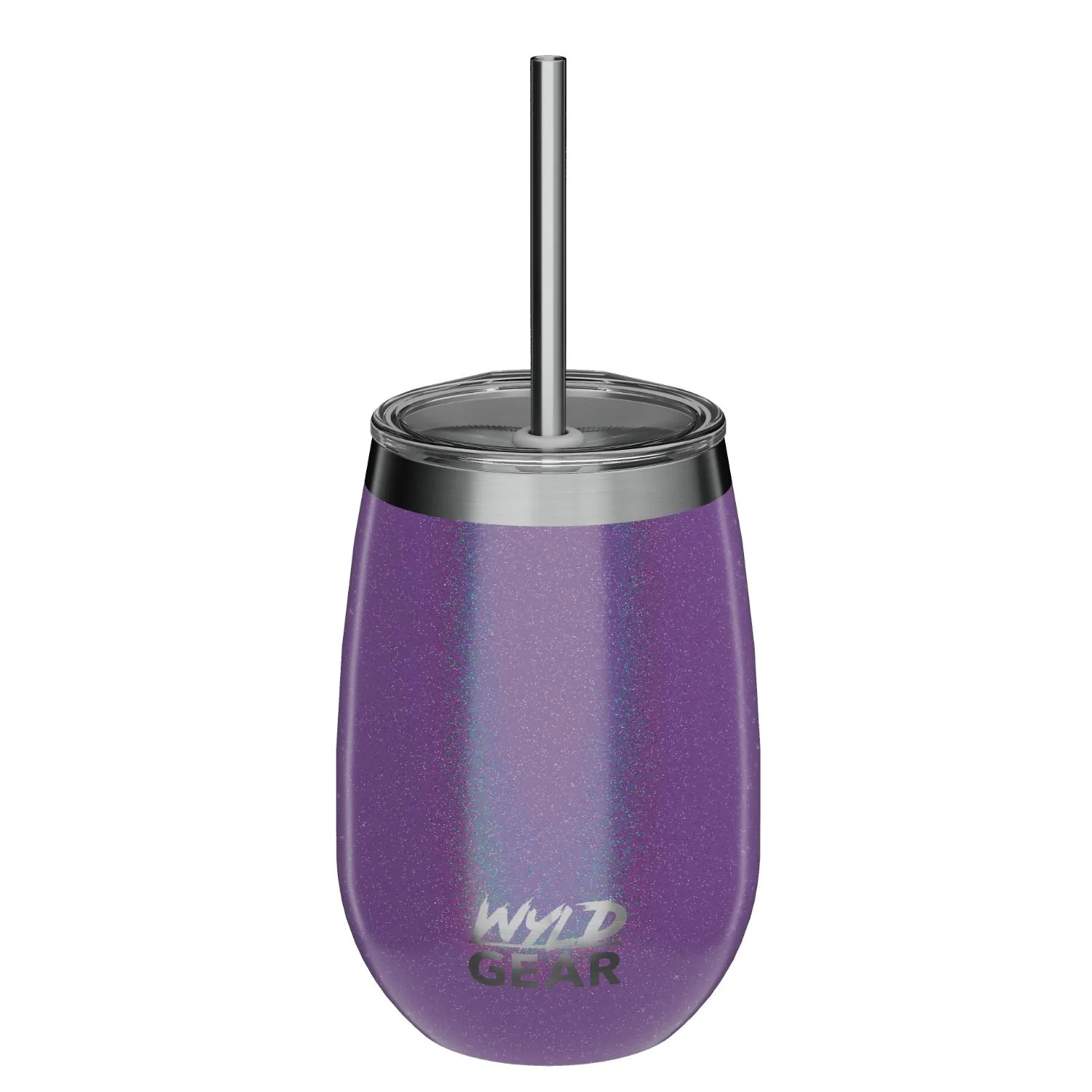 12 oz Wyld Gear® Stainless Steel Vacuum Insulated Wine Tumbler With lid view 5