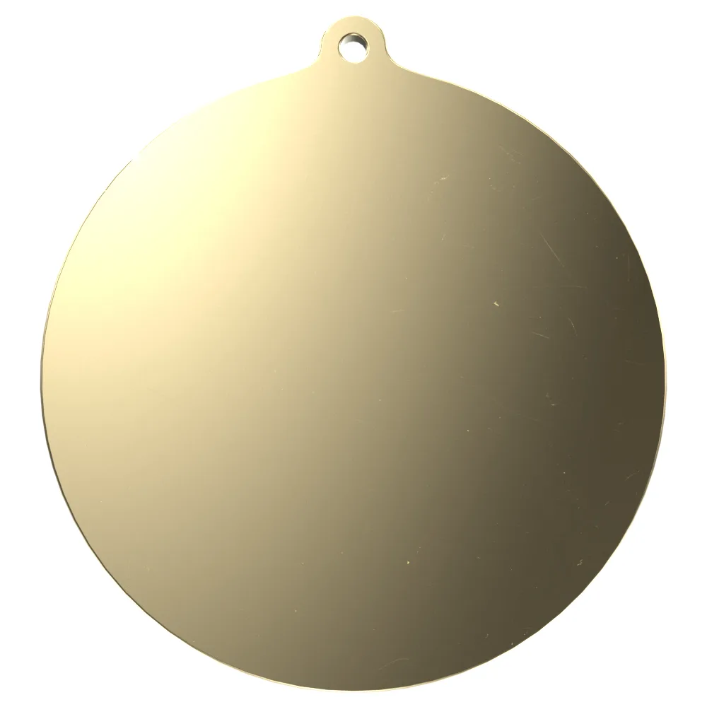 Texture Tone® Bright Large Smooth Medallions w/ Eyelet (3") view 2