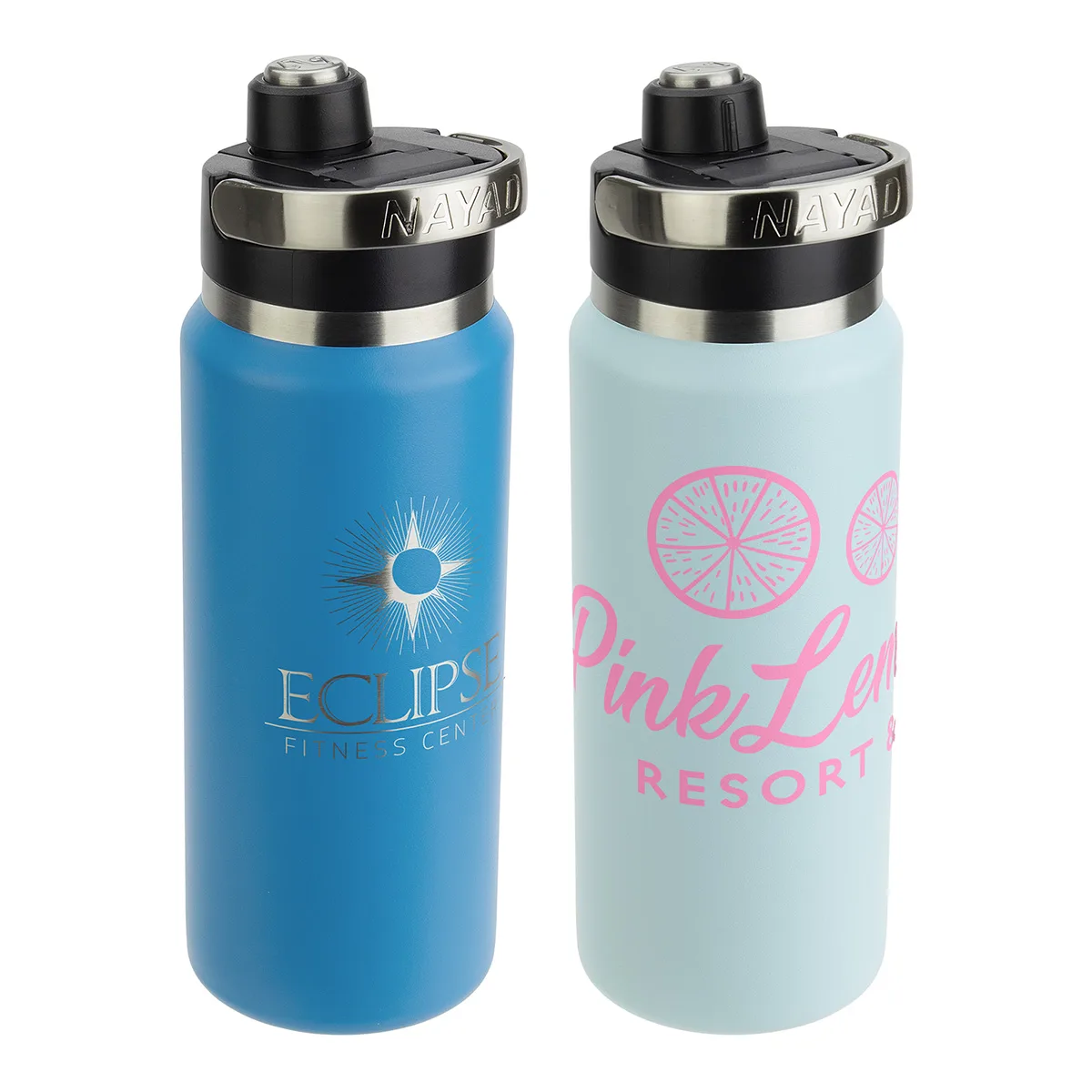 NAYAD® Traveler 26 oz Stainless Double-wall Bottle with Twist-Top Spout