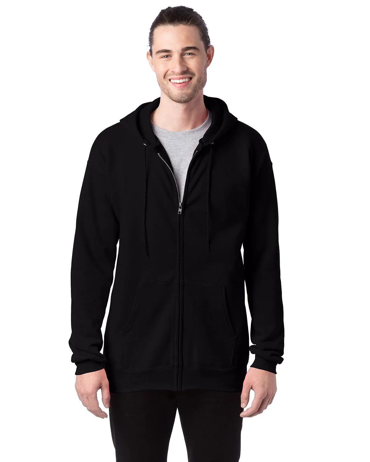 Hanes Printables Adult Ultimate Cotton® Full-Zip Hooded Sweatshirt view 2