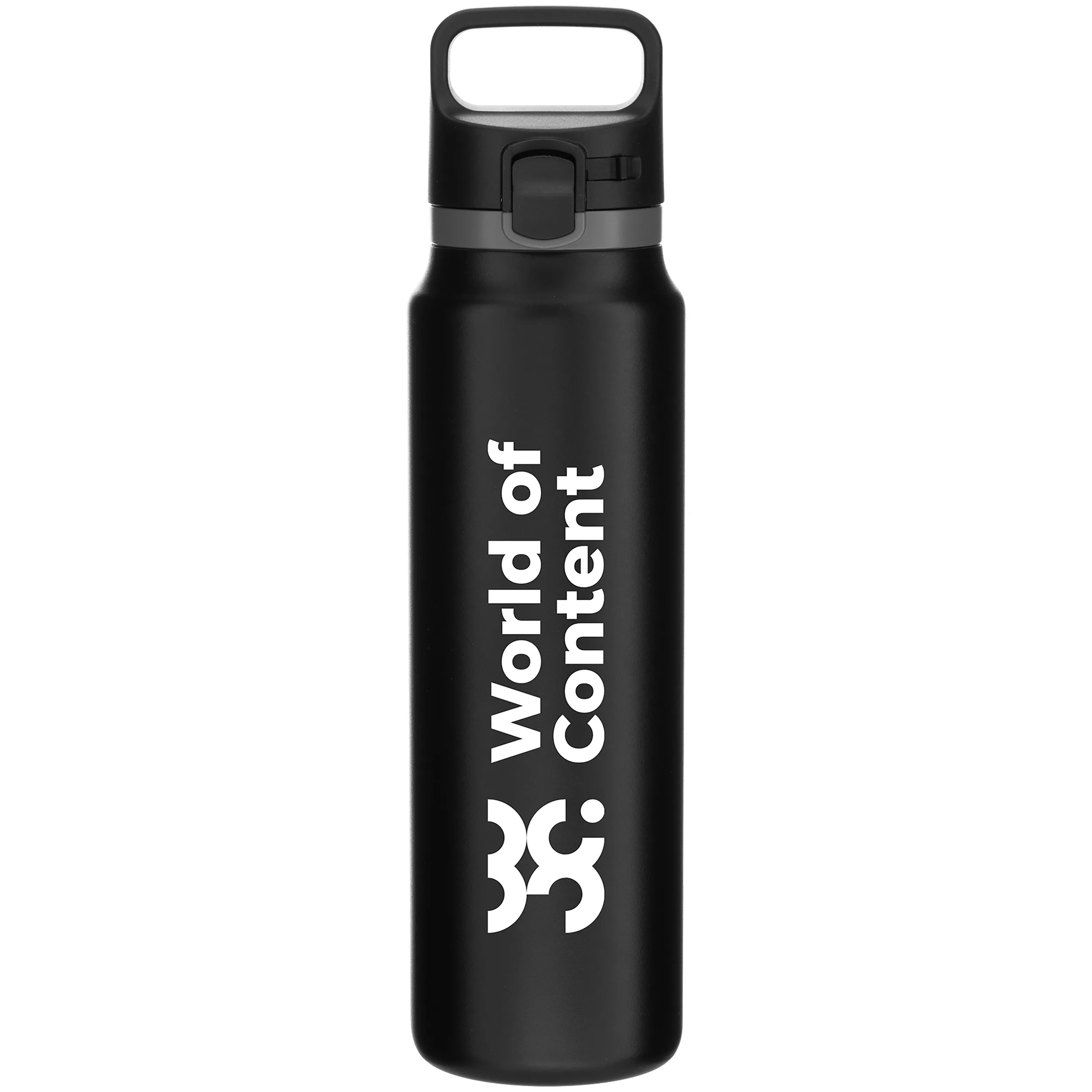 22 oz h2go Harmon Water Bottle (Matte Black)