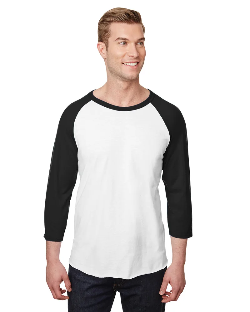 Jerzees Unisex Three-Quarter Sleeve Raglan T-Shirt view 6