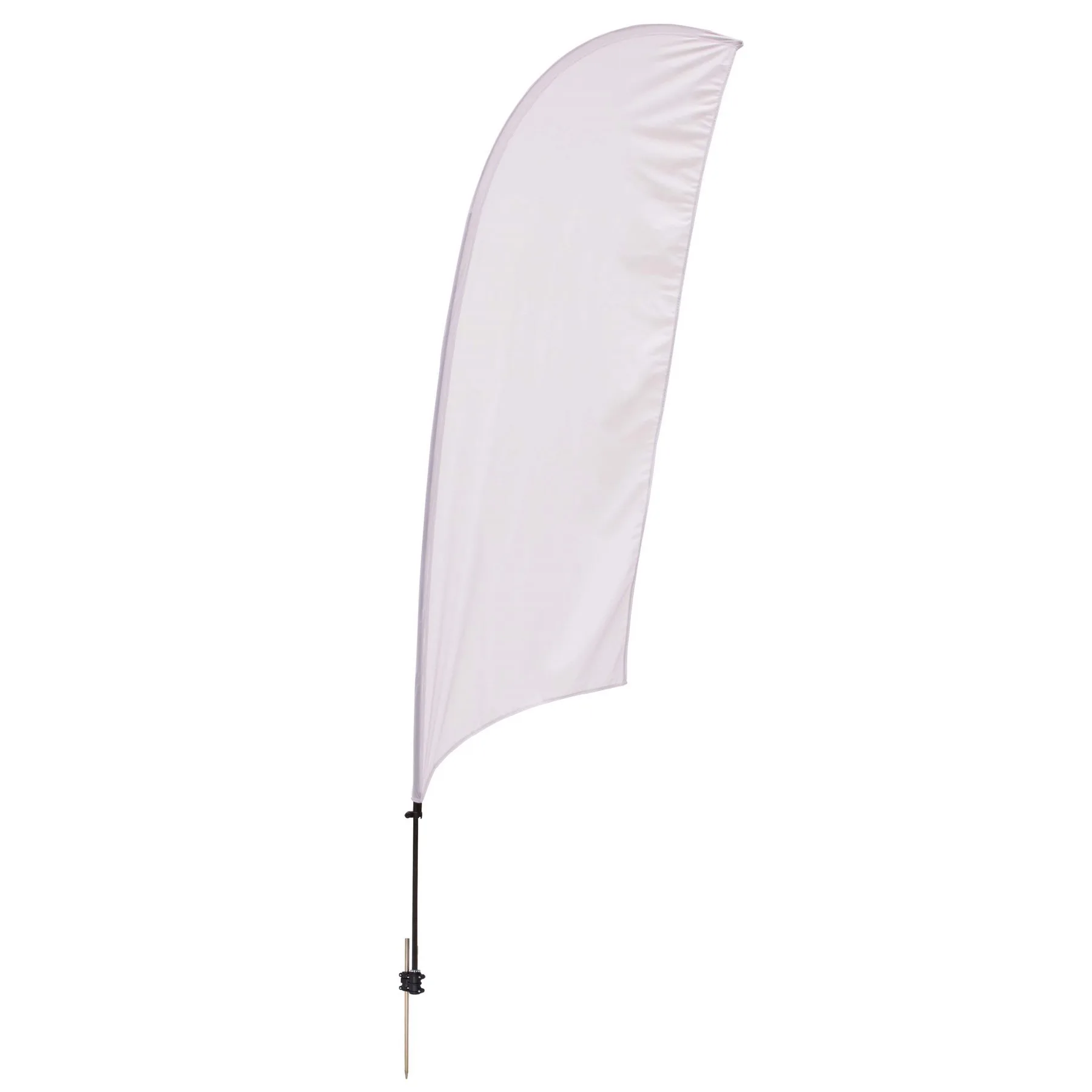 10.5' Value Razor Sail Sign Flag - 1-Sided with Ground Spike view 2