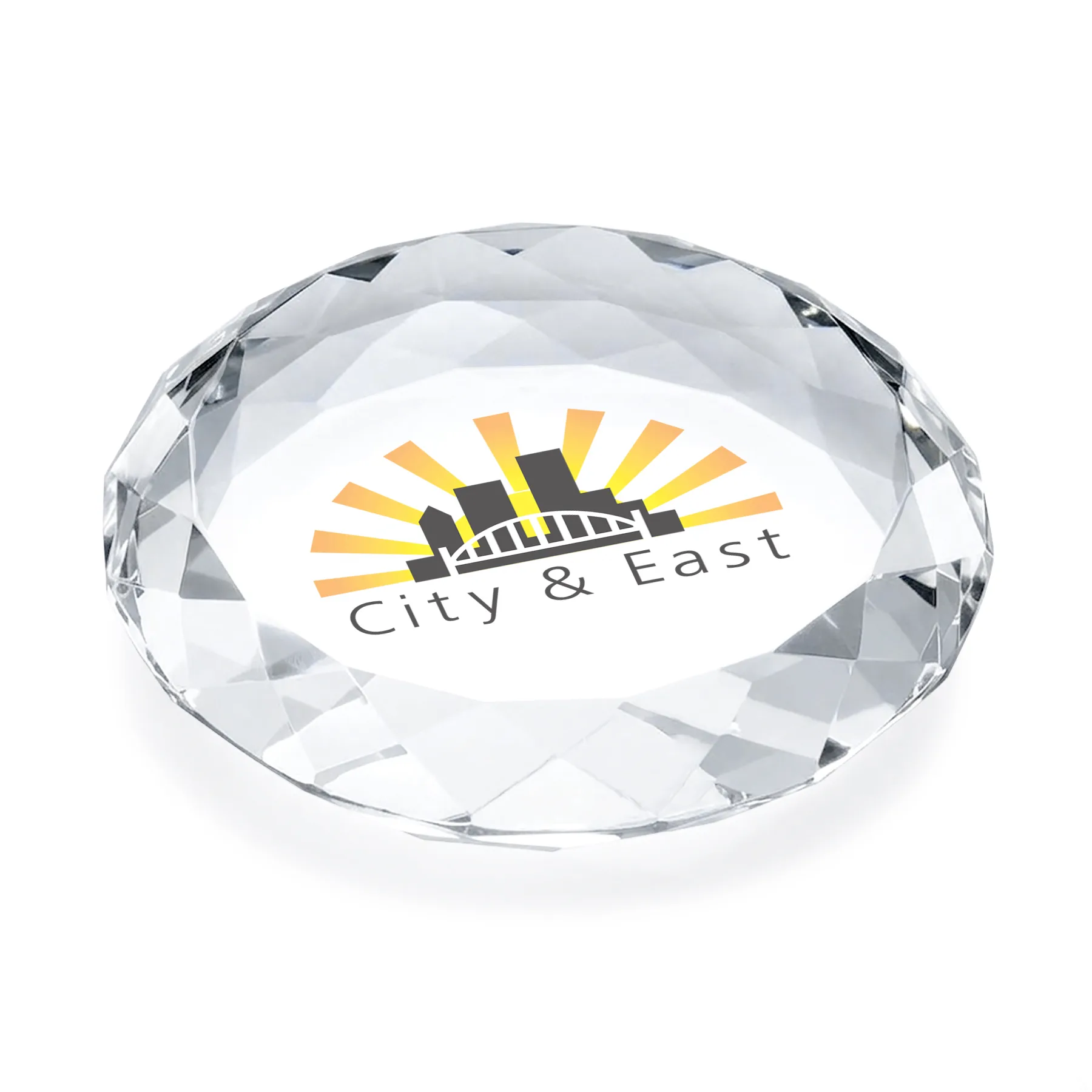 Round, VividPrint™, 3.5" x 0.75" x 3.5"