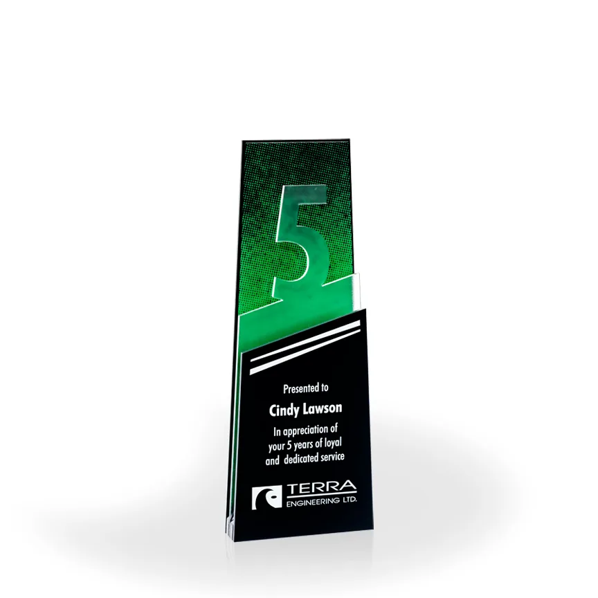 5 Flow Acrylic Desktop Award