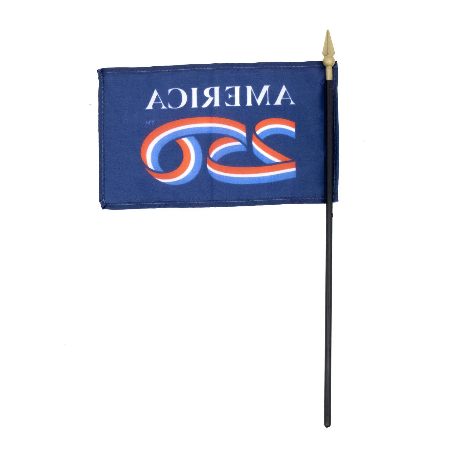 4" x 6" US 250th Anniversary Stick Flag view 3