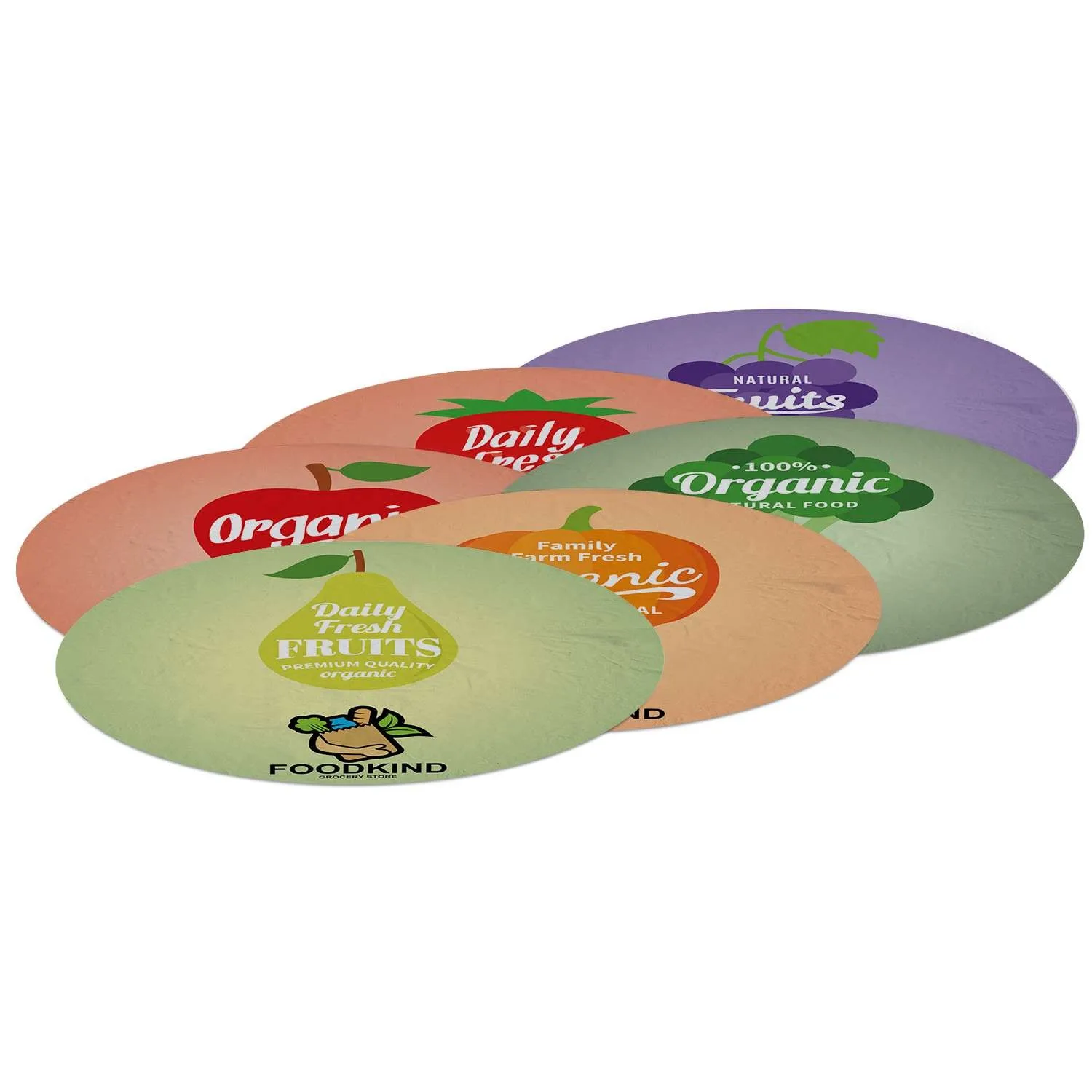 12" Indoor Surface Grip Circles (set of six) view 3