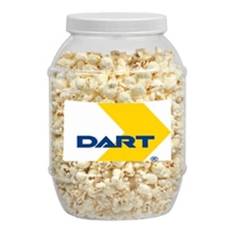 Plastic Jar with Butter Popcorn (6"x7 1/2")