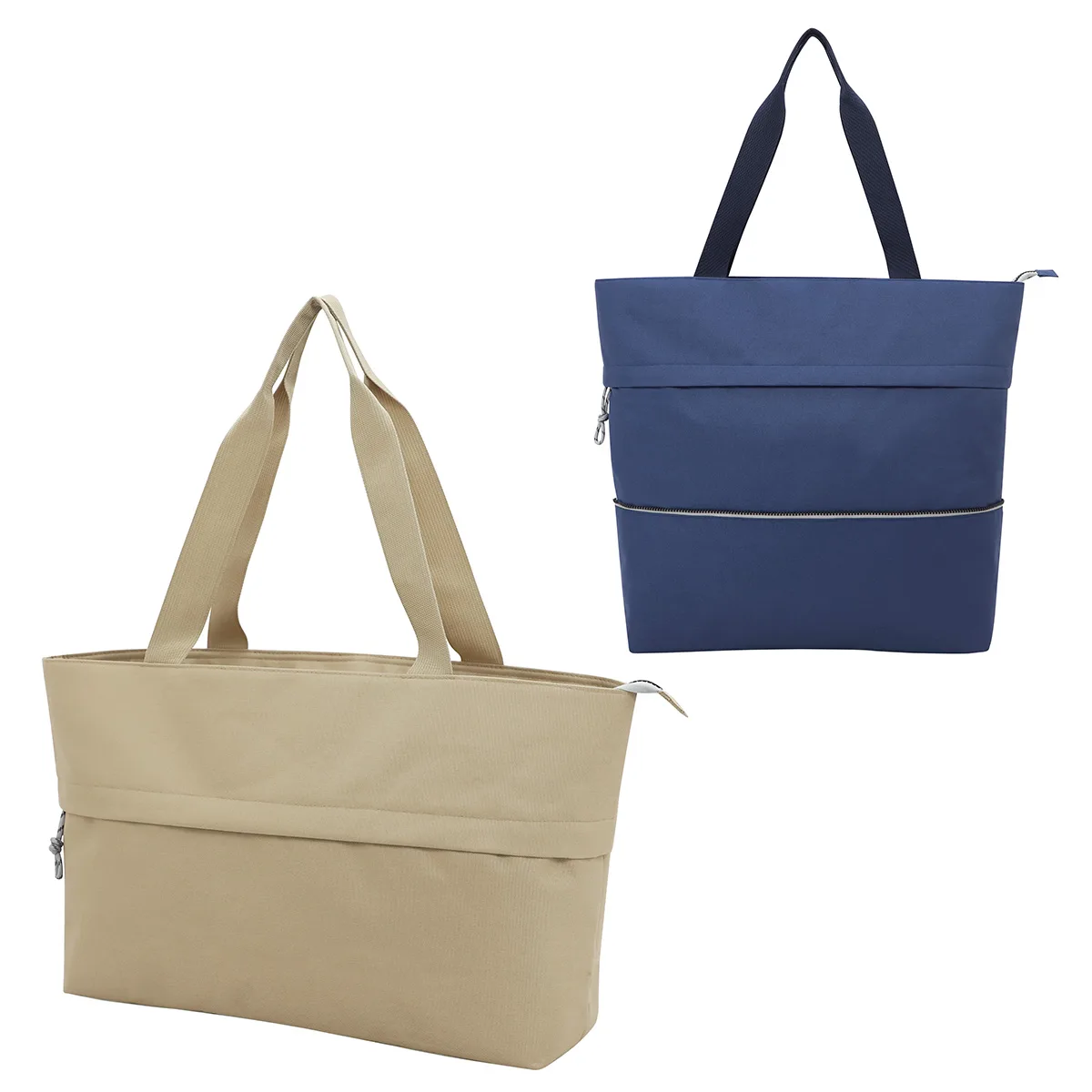 Rio Extendable Polyester Zippered Tote view 2