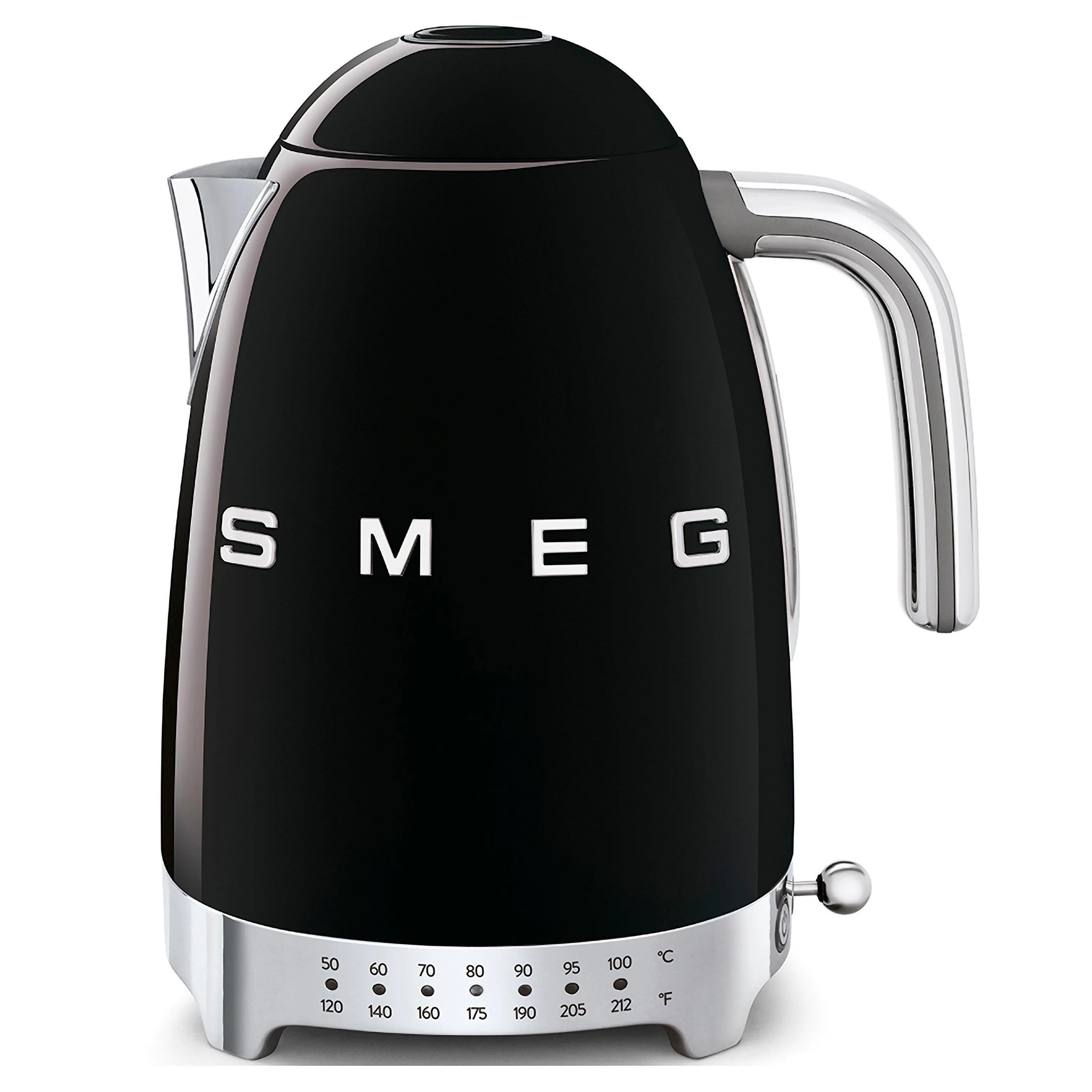 Smeg 50's Retro-Style Electric Kettle W/ Variable Temperature Black