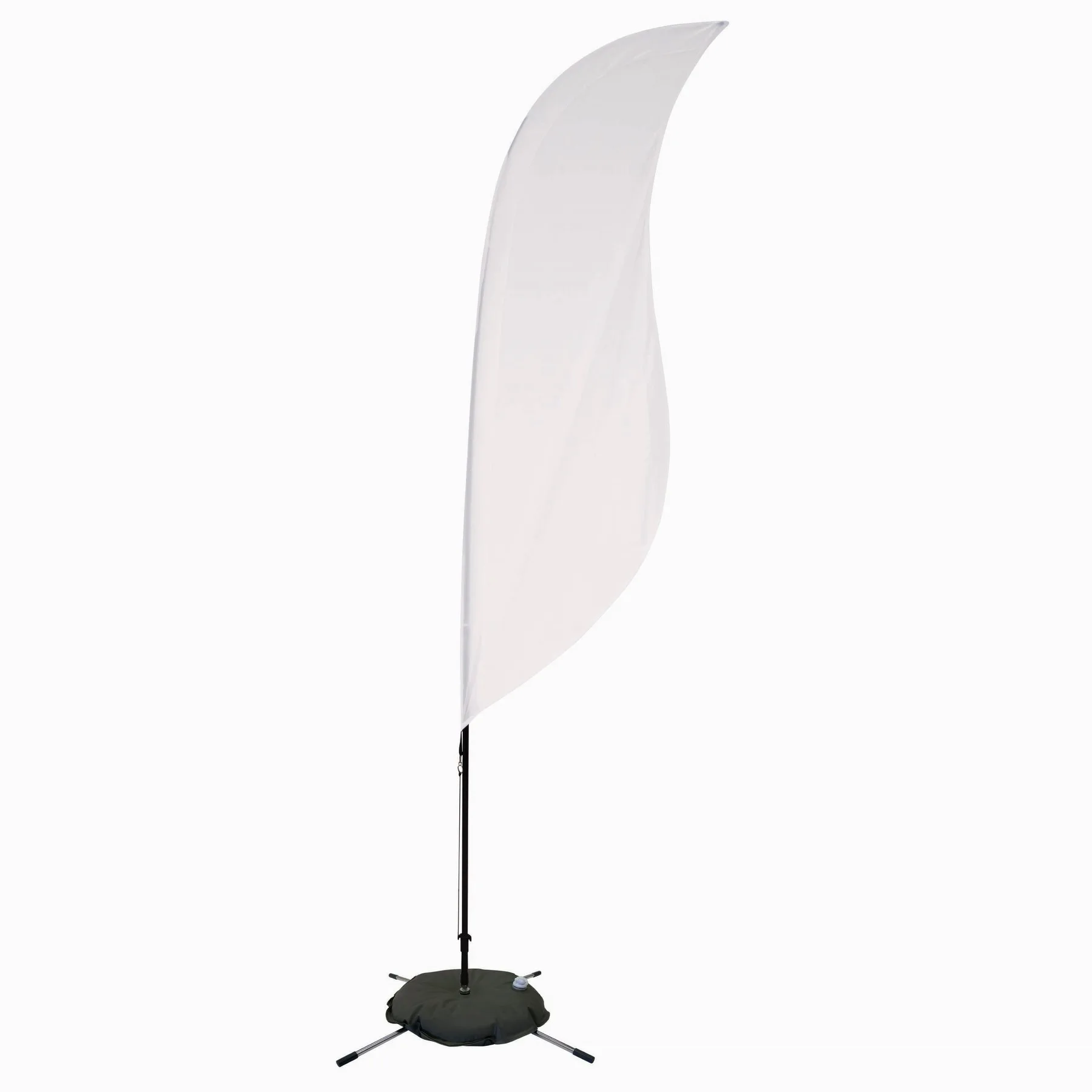 9' Streamline Sabre Sail Sign Flag, 1-Sided, Scissor Base view 2
