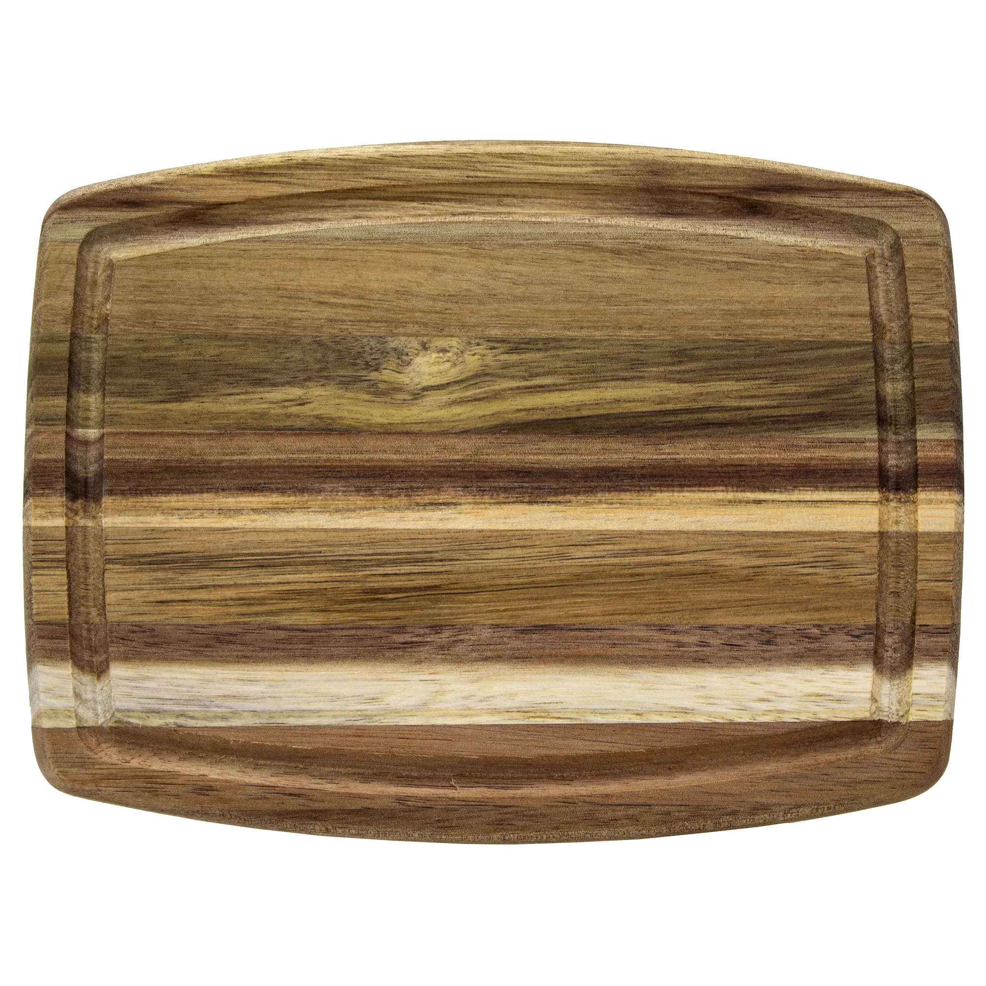 8" TB Home® Acacia Wood Serving & Cutting Board w/Juice Groove view 2