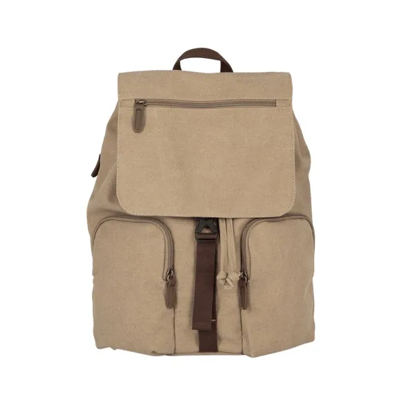 Double Barrel Canvas Backpack view 2