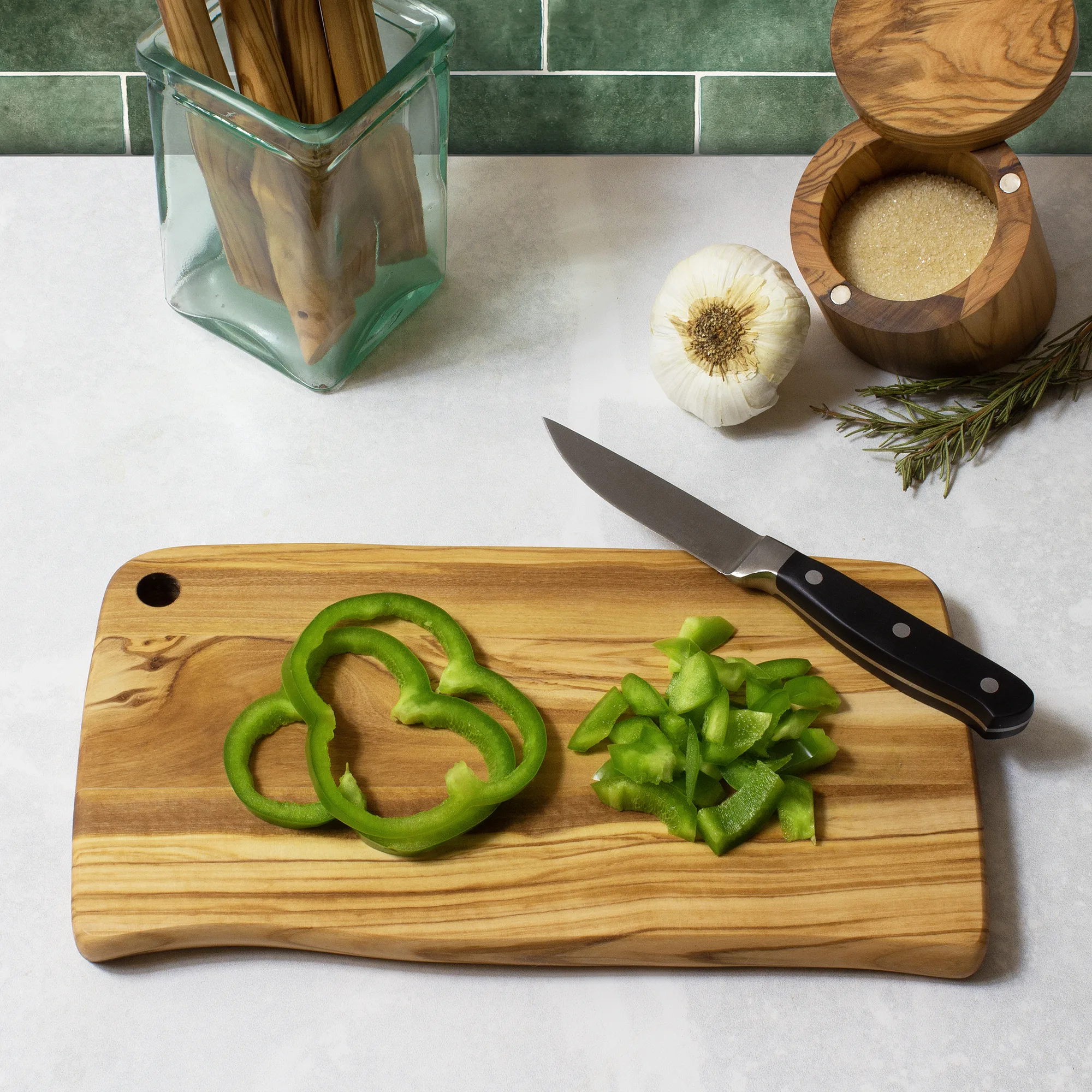 Rock & Branch® Olive Wood Cutting & Serving Board view 3