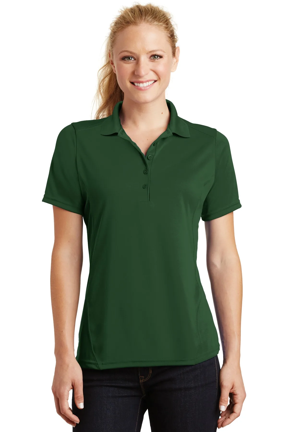 Sport-Tek® Women's Dry Zone® Raglan Accent Polo.