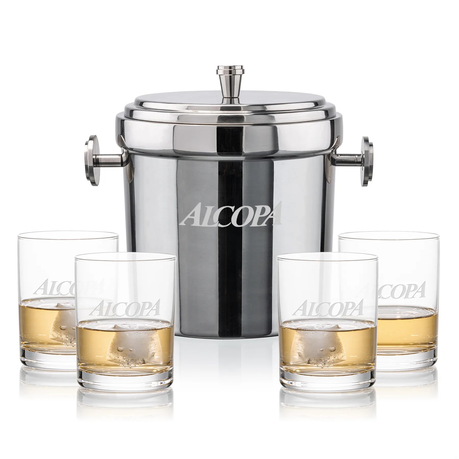 Milano Bucket Set, Laser Engraving, Set of 5