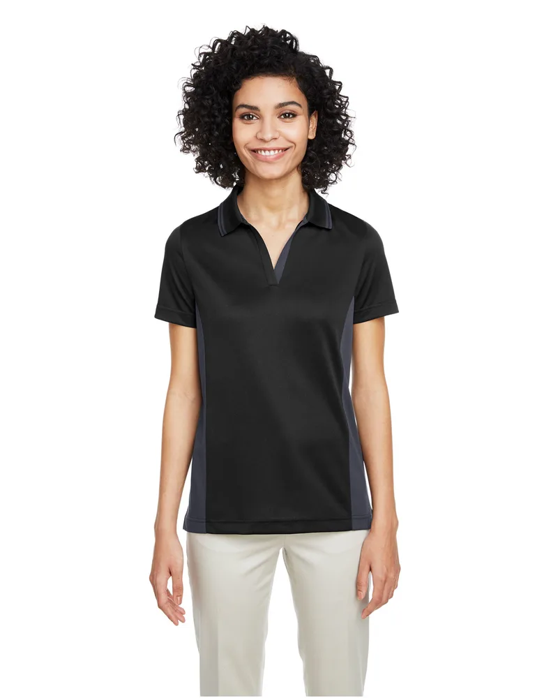 Harriton Ladies' Flash Snag Protection Plus IL Colorblock Short Sleeve Polo Shirt