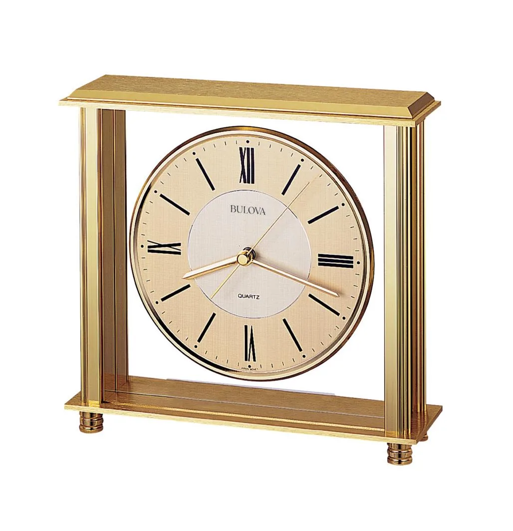 Bulova Clocks Grand Prix Table Clock
