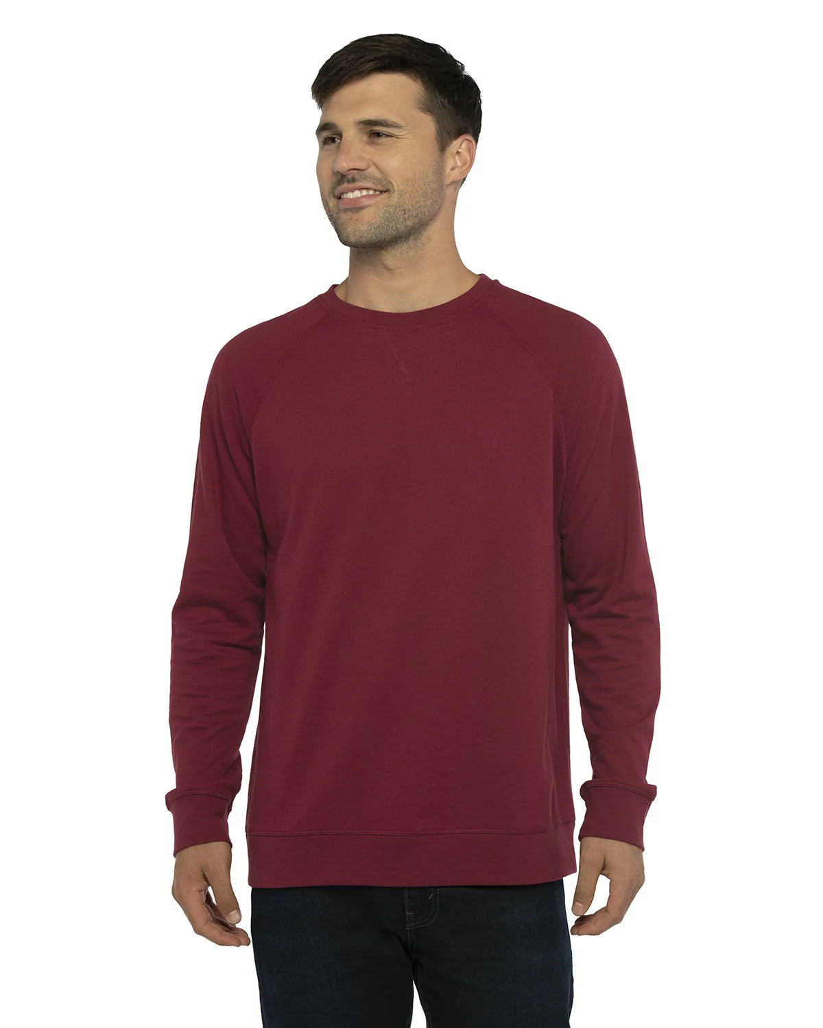 NEXT LEVEL APPAREL Unisex Laguna French Terry Raglan Sweatshirt view 2