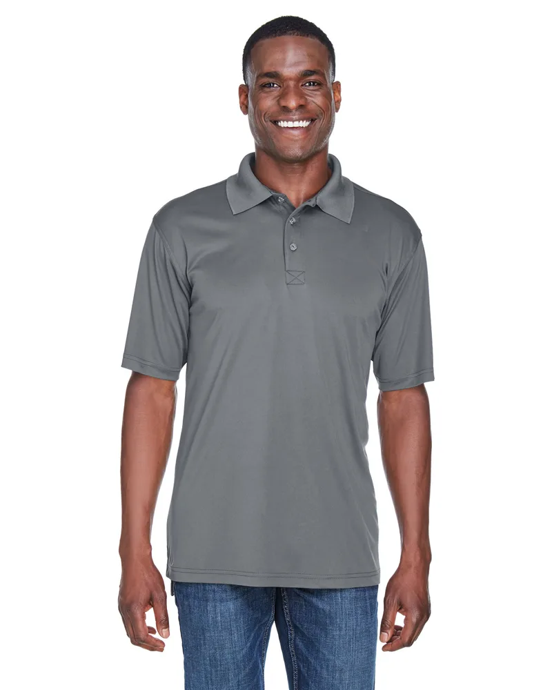 ULTRACLUB Men's Cool & Dry Sport Performance Interlock Polo view 2