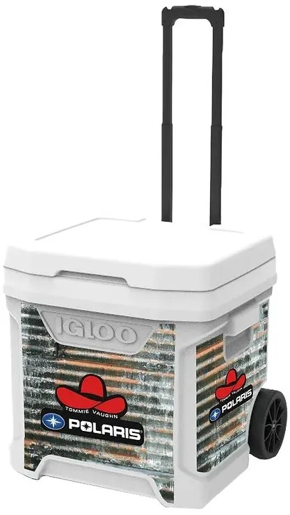 60 QT. Igloo® Ice Cube Roller Cooler (White)