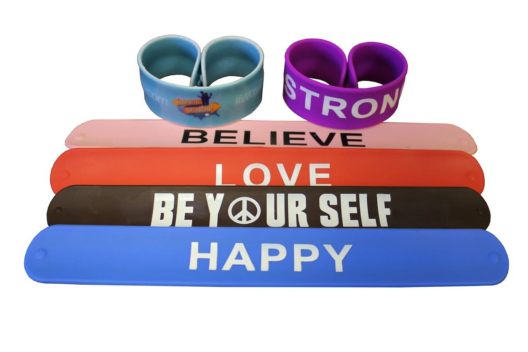 Silicone Slap Bracelet (Adult Size)