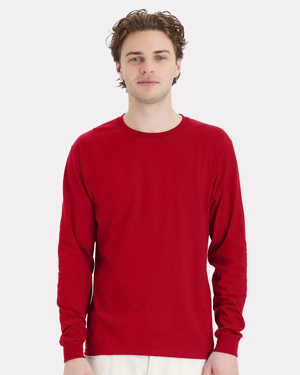 Hanes® Essential-T Long Sleeve T-Shirt view 2