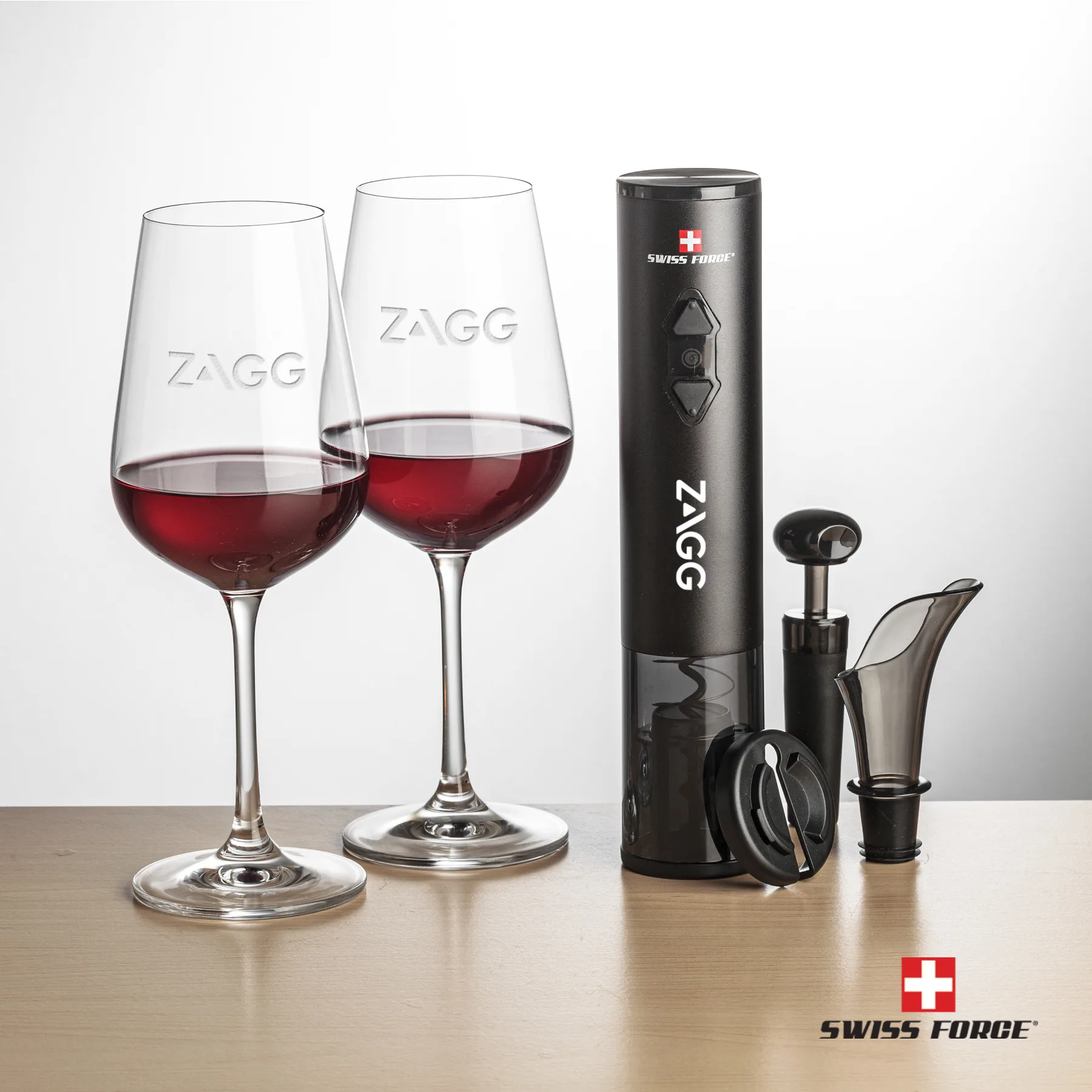 Wine Opener Stemmed Set, Opener & Laurent, 12 oz