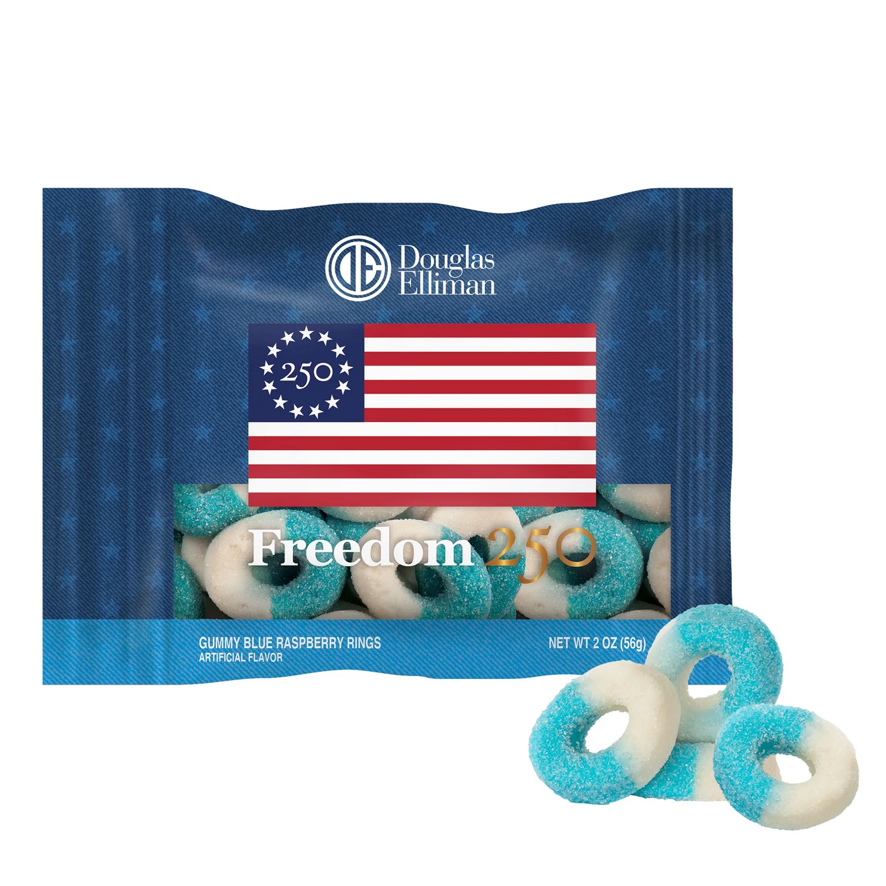 Freedom 250- 2oz. Digibag™- Blue Raspberry Rings