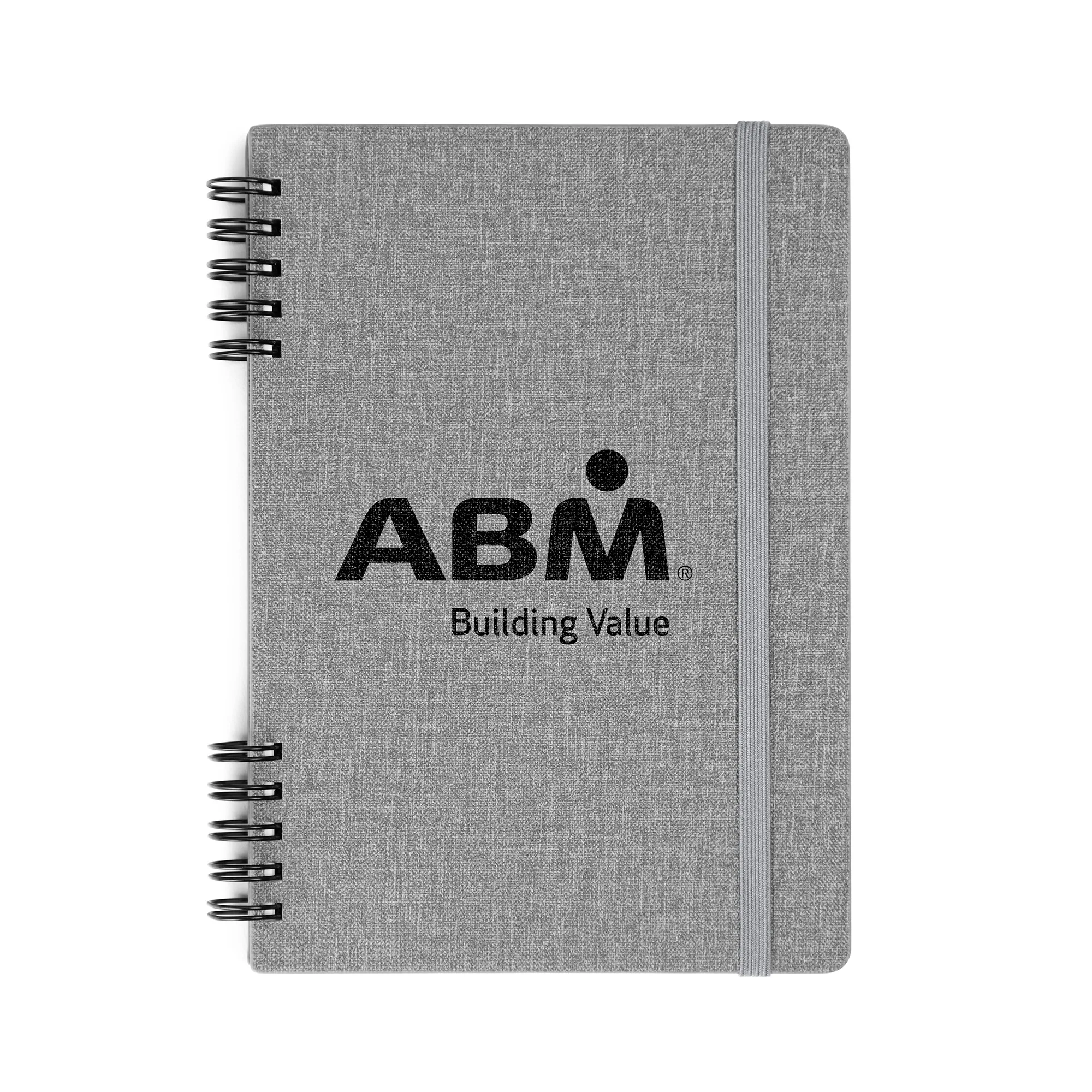 Spiral Linen Leather Notebook view 4