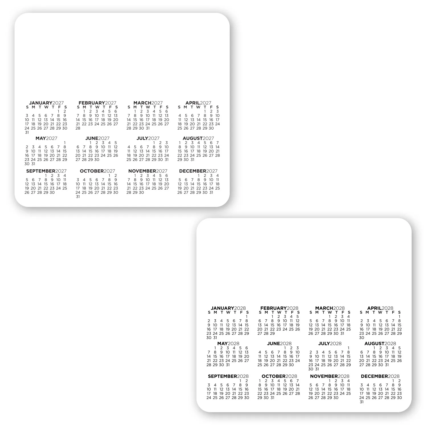 Double Sided Calendar Magnet view 3