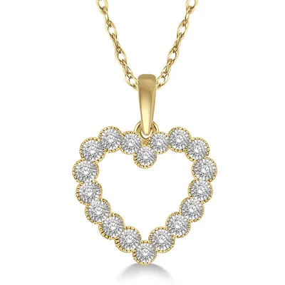 Jilco Inc Diamond Heart Necklace - 0.15 Twt