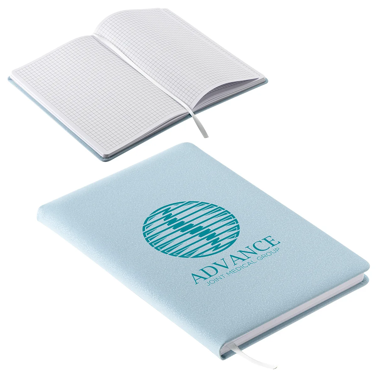 Draftsman Padded Hardcover Journal with Grid-Lined Paper view 5