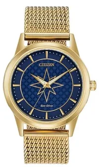 Marvel® by Citizen® Captain Marvel® Eco-Drive® Gold-Tone Watch