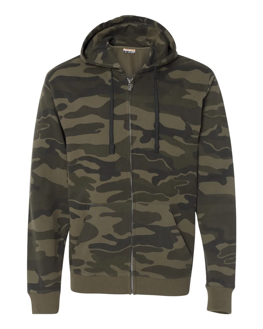 Burnside® Camo Hooded Full Zip Sweatshirt view 3