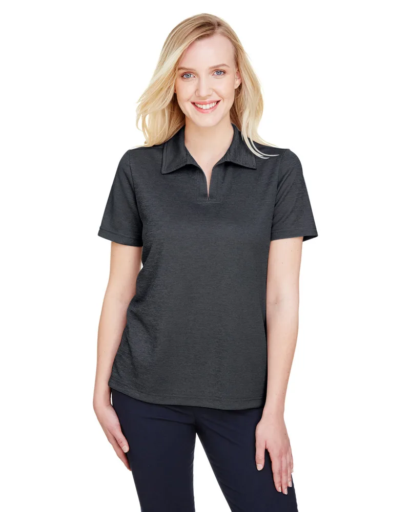 Devon and Jones® Women's CrownLux Performance® Address Melange Short Sleeve Polo Shirt
