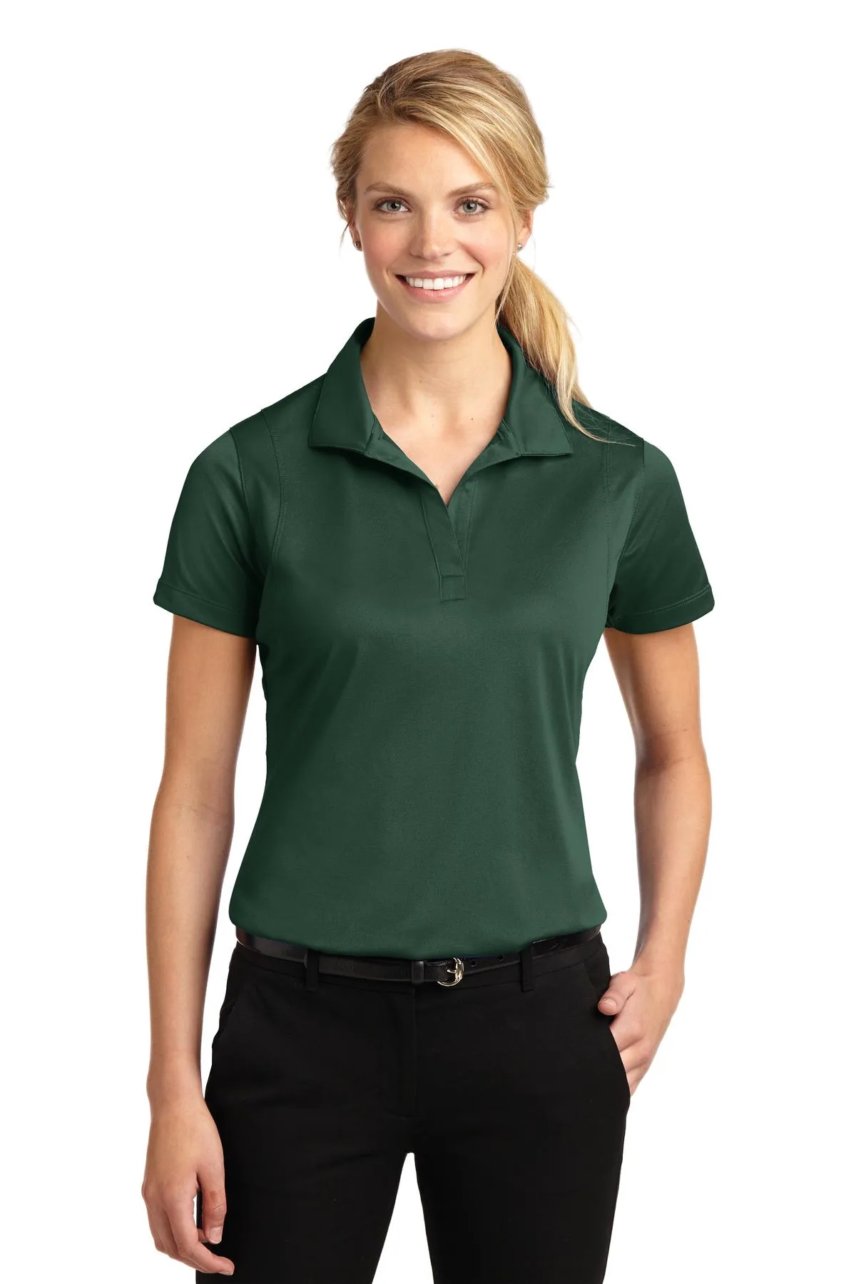 Sport-Tek® Women's Micropique Sport-Wick® Polo. view 3