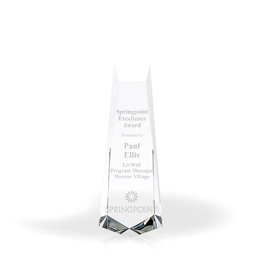 Foredart Crystal Tower Award, Small