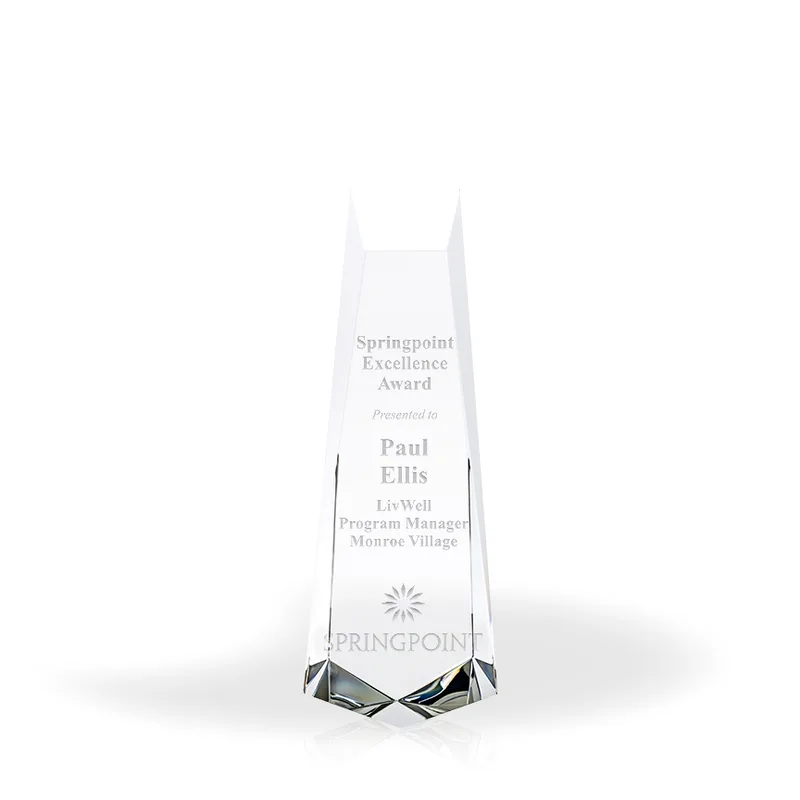 Foredart Crystal Tower Award, Small
