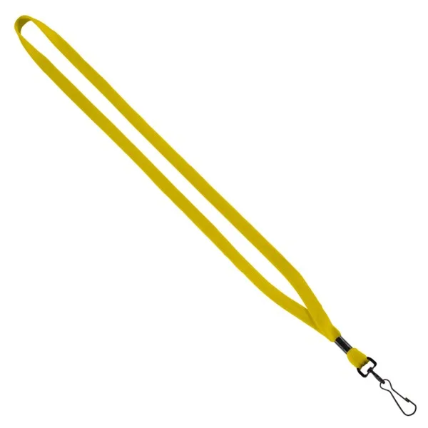 1/2" Cotton Lanyard with Metal Crimp & Swivel Snap Hook view 3