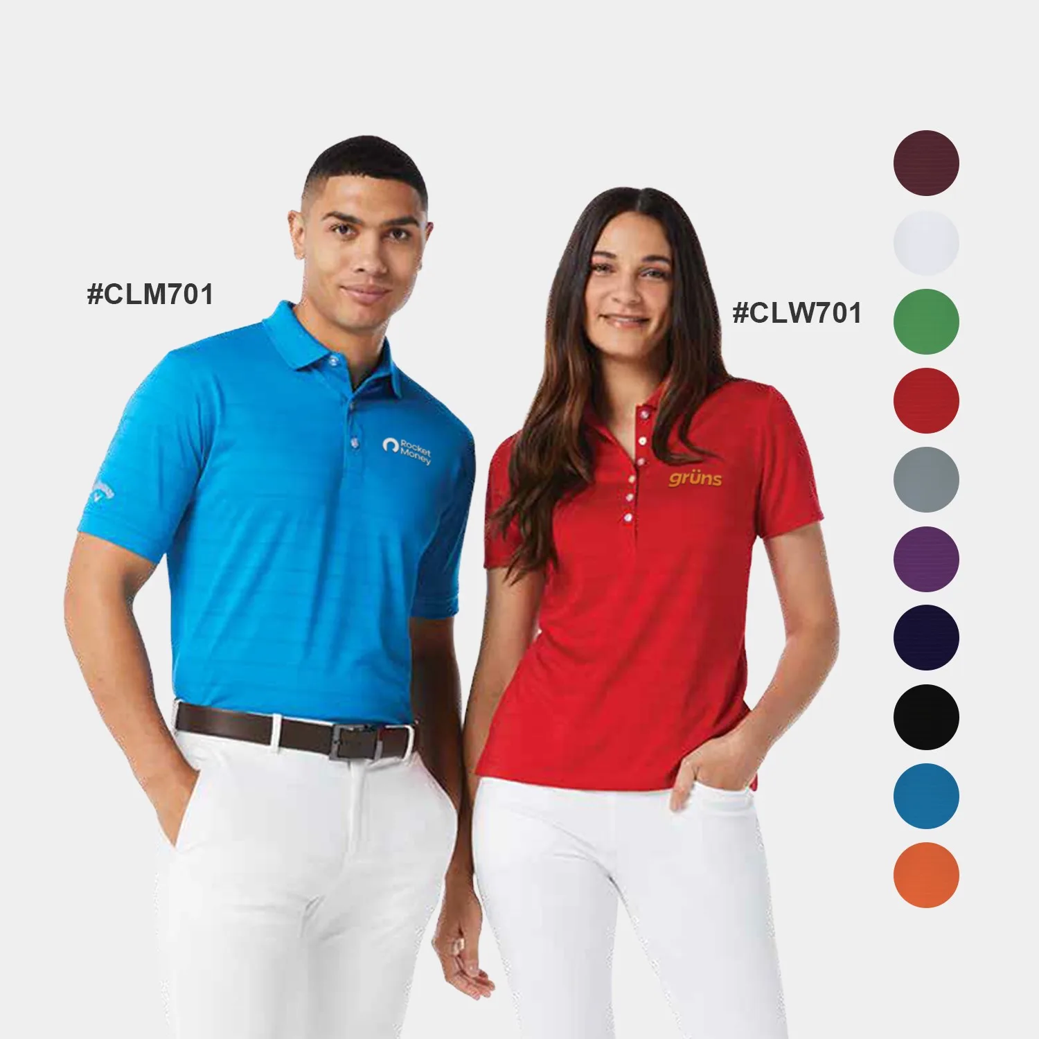 Callaway® Vent Moisture Wicking Men's Polo Shirt with Custom Logo