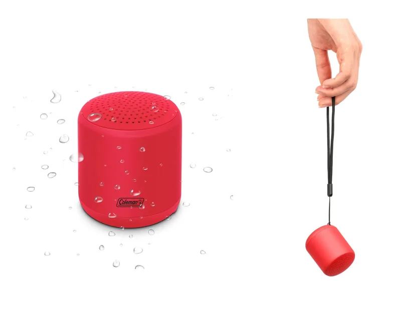 Coleman Tws Water Resistant Bluetooth Speaker - Red