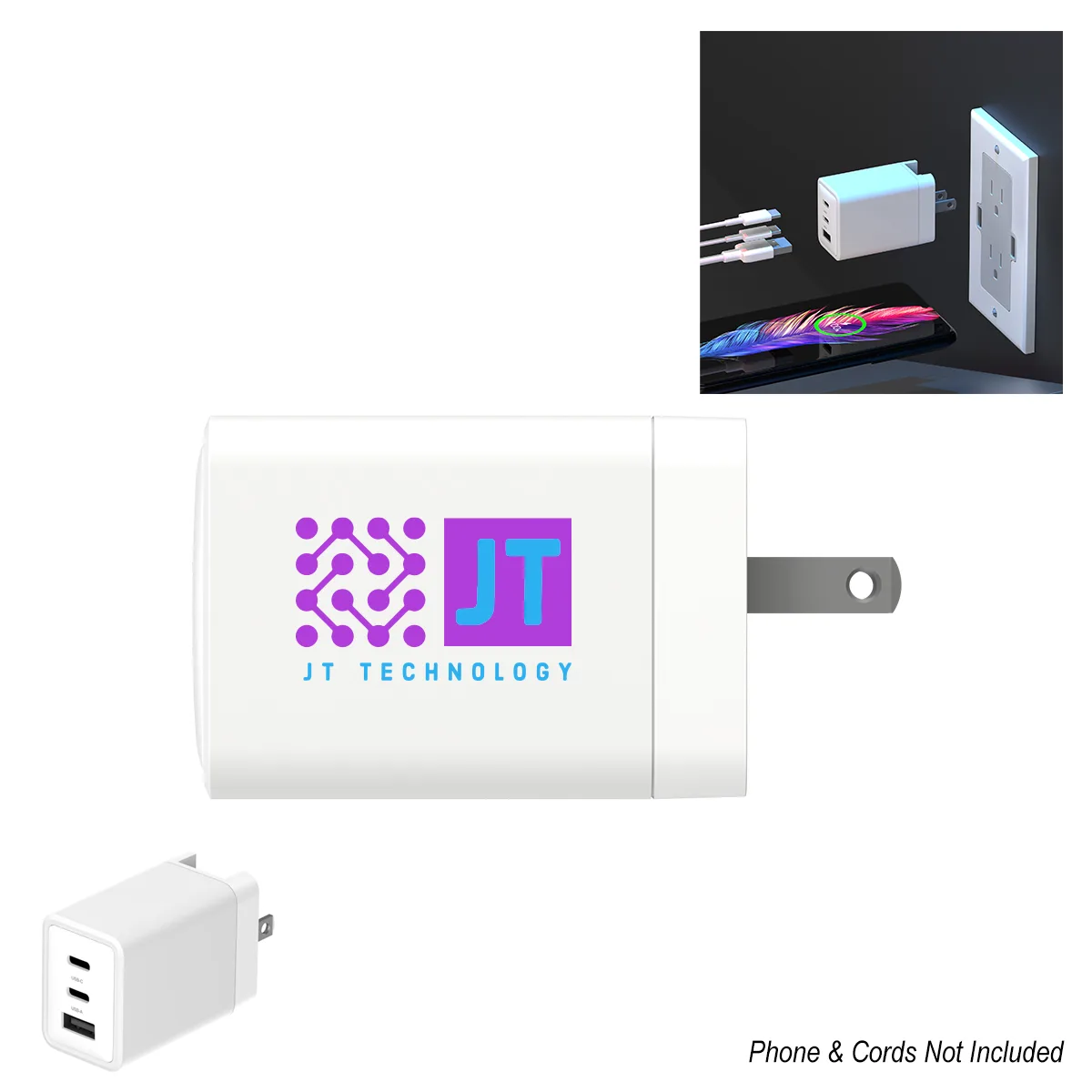 65w Phonesuit® Fast Charging Wall Charger Pro view 2