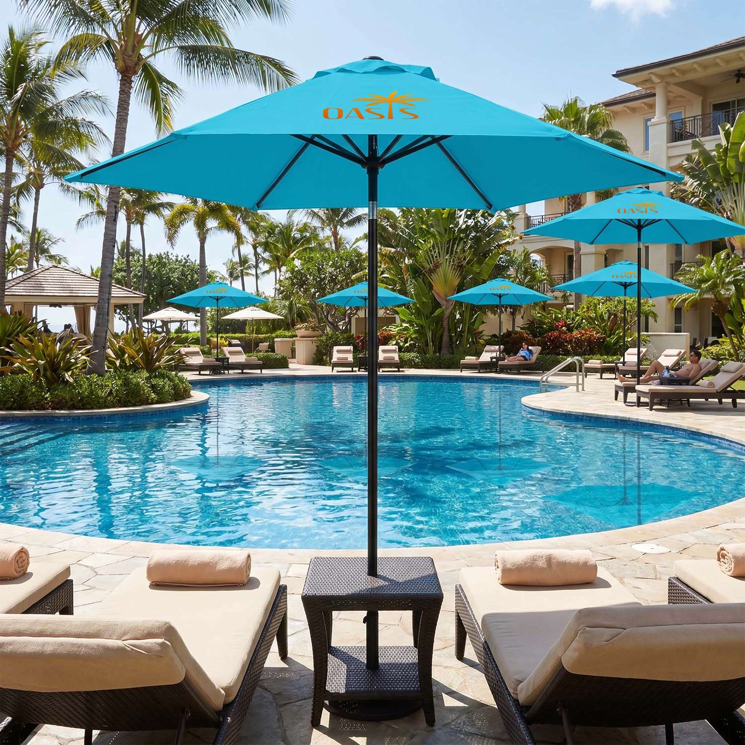 7' Steel Market Umbrella Kit (3 Imprints) view 6