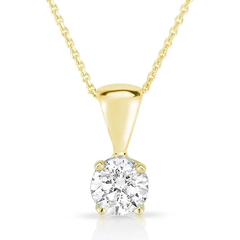 Jilco Inc Yellow Gold Diamond Necklace - 0.33 Ct
