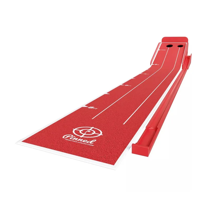 Pinned Golf The Roller Putting Mat - Red