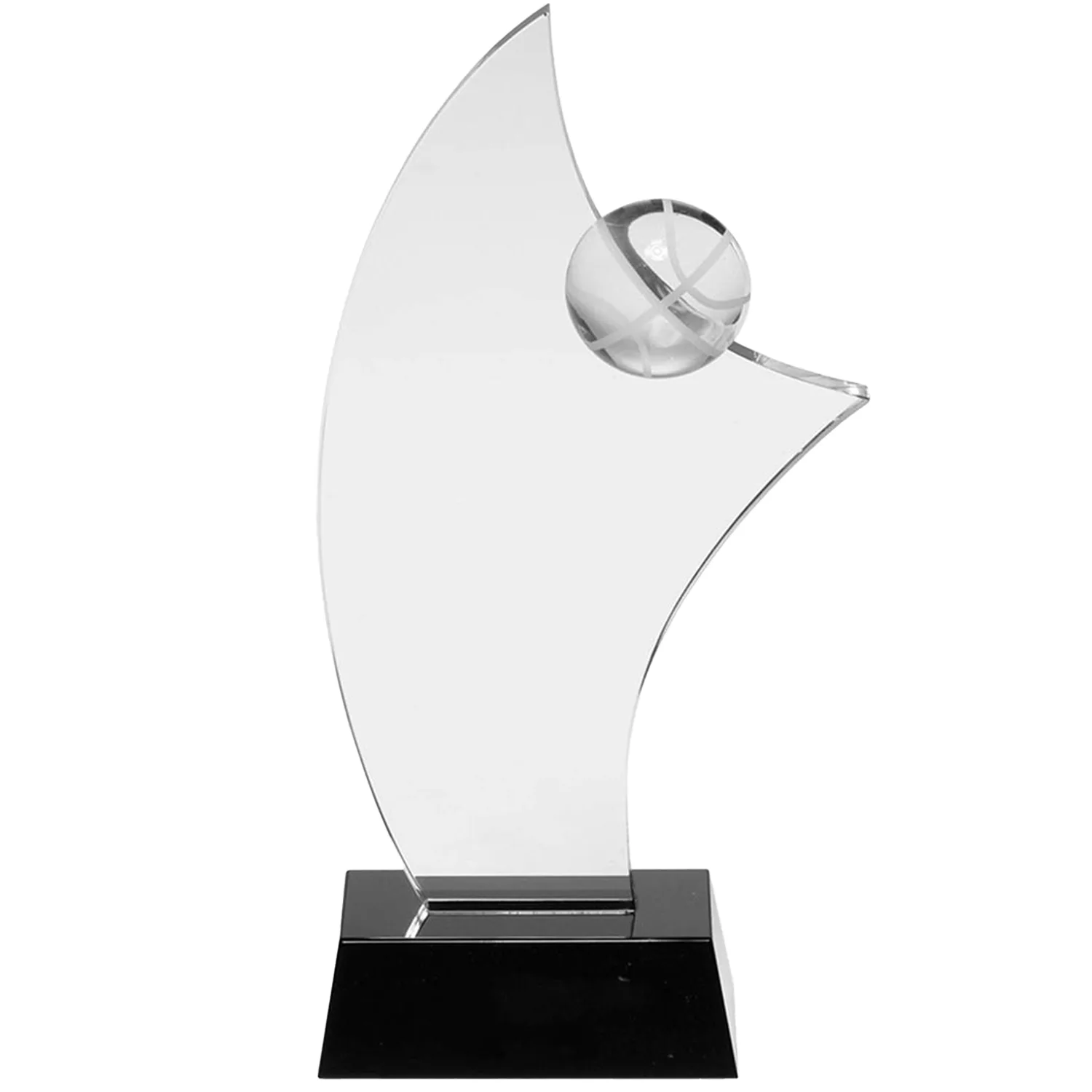 Basketball Crystal Glass Awards view 2