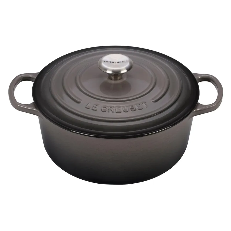 Le Creuset 5.5Qt Signature Cast Iron Round Dutch Oven Oyster