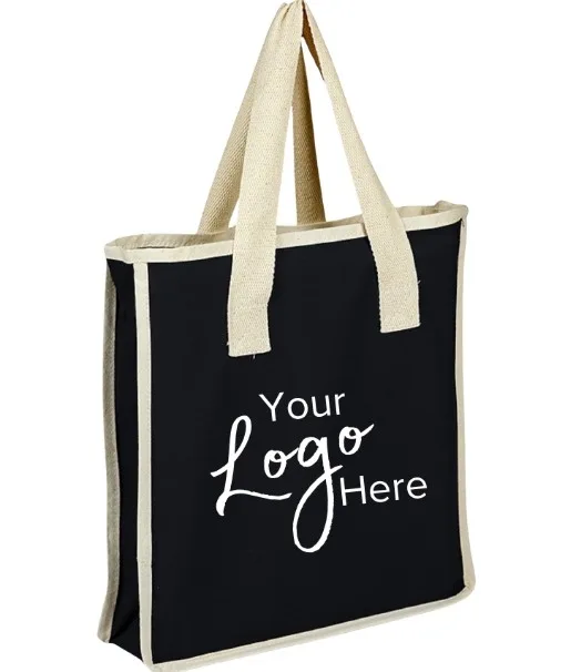 Canvas Shopping Bag w/4" Gusset (14"x15"x4")
