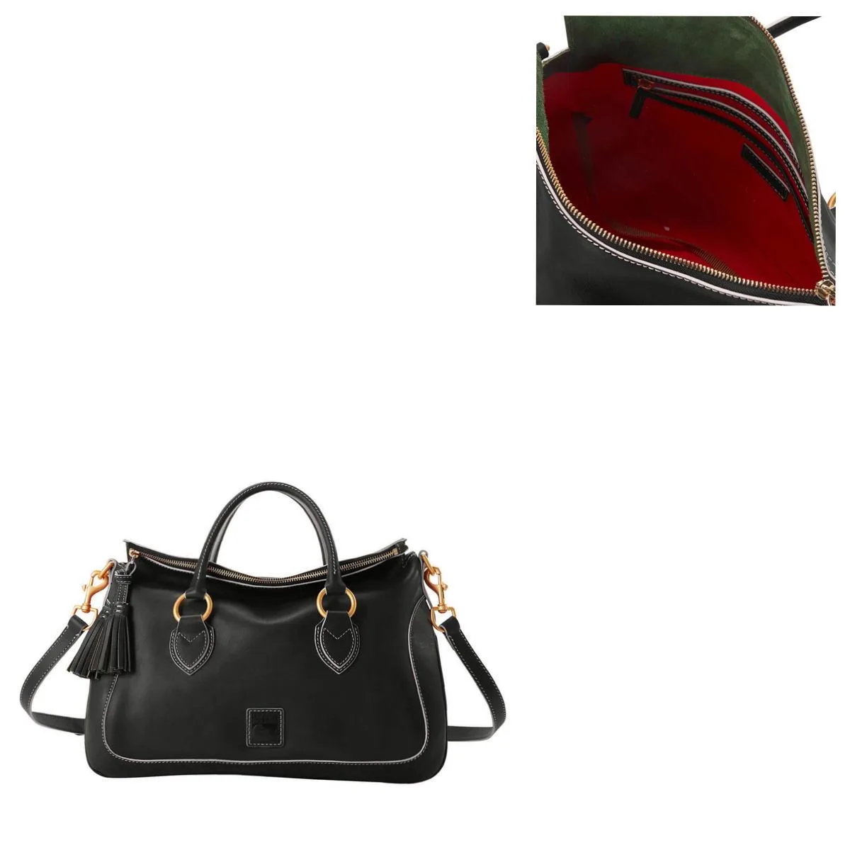 Dooney & Bourke Florentine Black Large Satchel